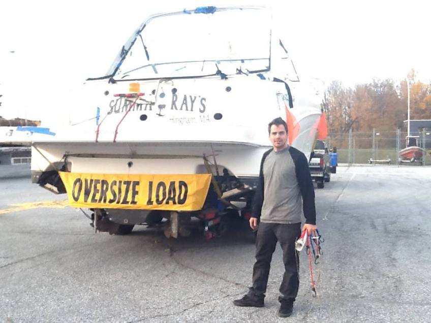 over size load Transport de bateau Jonathan Langevin
